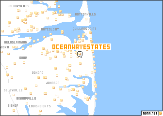 map of Ocean Way Estates