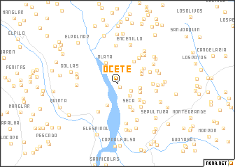 map of Ocete