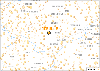 map of Očevlje