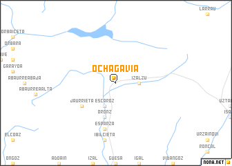 map of Ochagavía