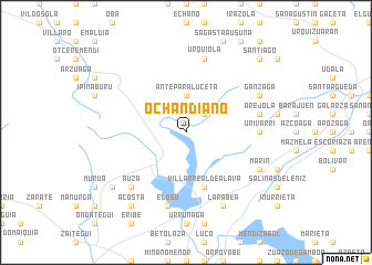 map of Ochandiano