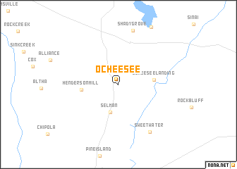 map of Ocheesee