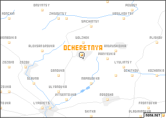 map of Ocheretnya