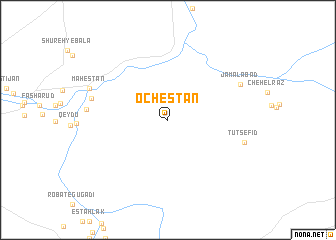 map of Ochestān