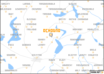 map of Ochódno