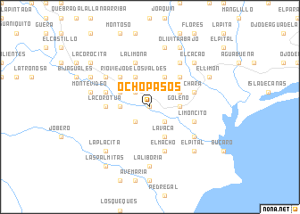 map of Ocho Pasos