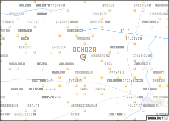 map of Ochoża