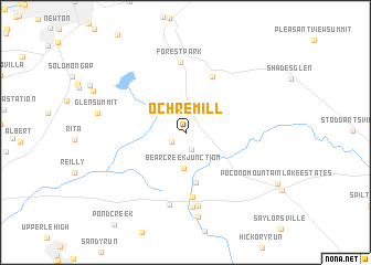 map of Ochre Mill