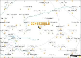 map of Ochtezeele