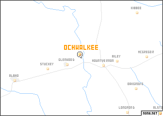 map of Ochwalkee