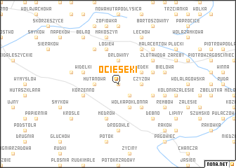 map of Ociesęki