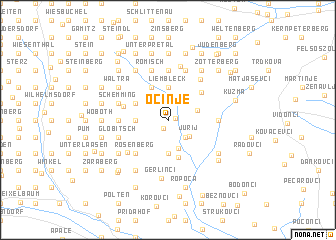 map of Ocinje