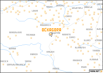 map of Ocka Gora