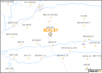 map of Ockley