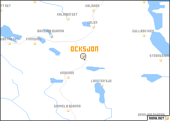 map of Ocksjön