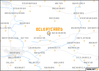 map of Ocle Pychard