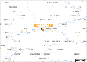 map of Ocna Mureş