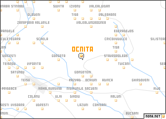 map of Ocniţa