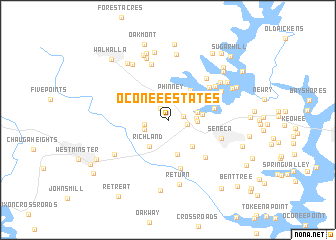 map of Oconee Estates