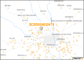 map of Oconee Heights