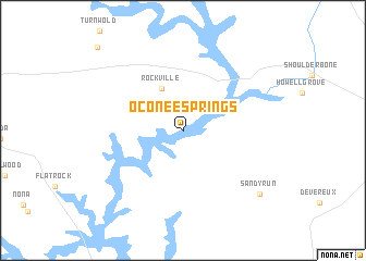 map of Oconee Springs