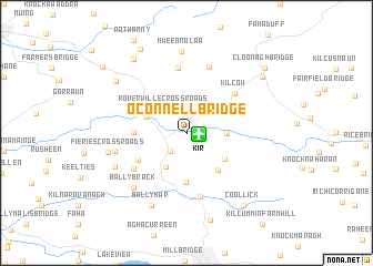 map of OʼConnell Bridge