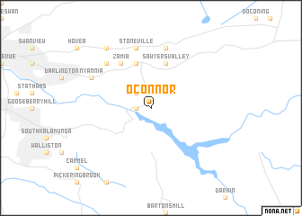 map of OʼConnor