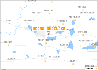 map of Oconomowoc Lake