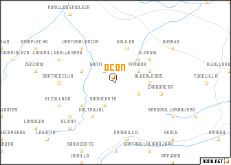 map of Ocón