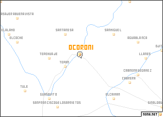 map of Ocoroni
