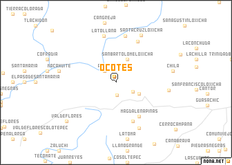 map of Ocotes