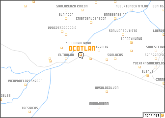 map of Ocotlán