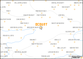 map of Ocourt