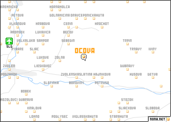 map of Očová