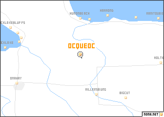 map of Ocqueoc