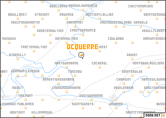 map of Ocquerre