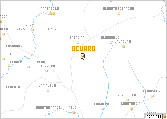 map of Ocuaro
