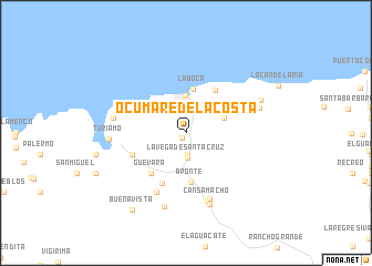 map of Ocumare de la Costa