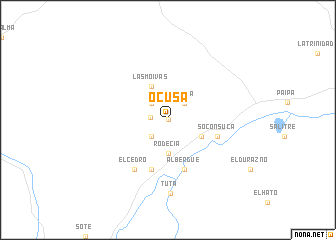 map of Ocusá