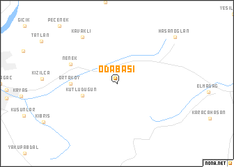 map of Odabaşı