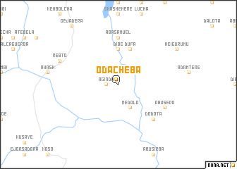 map of Oda Chʼeba