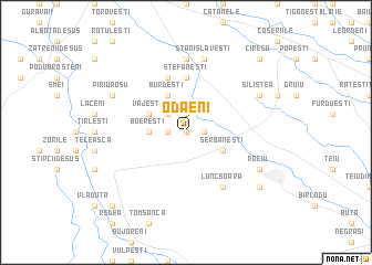 map of Odăeni