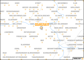 map of Odagsen