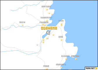 map of Ōdahama