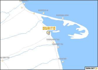 map of Odaitō