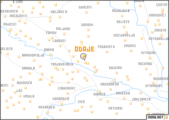 map of Odaje