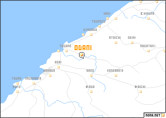 map of Ōdani