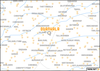 map of Odānwāla