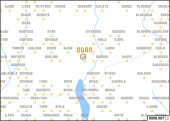 map of Odan