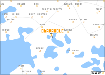 map of Odapakole
